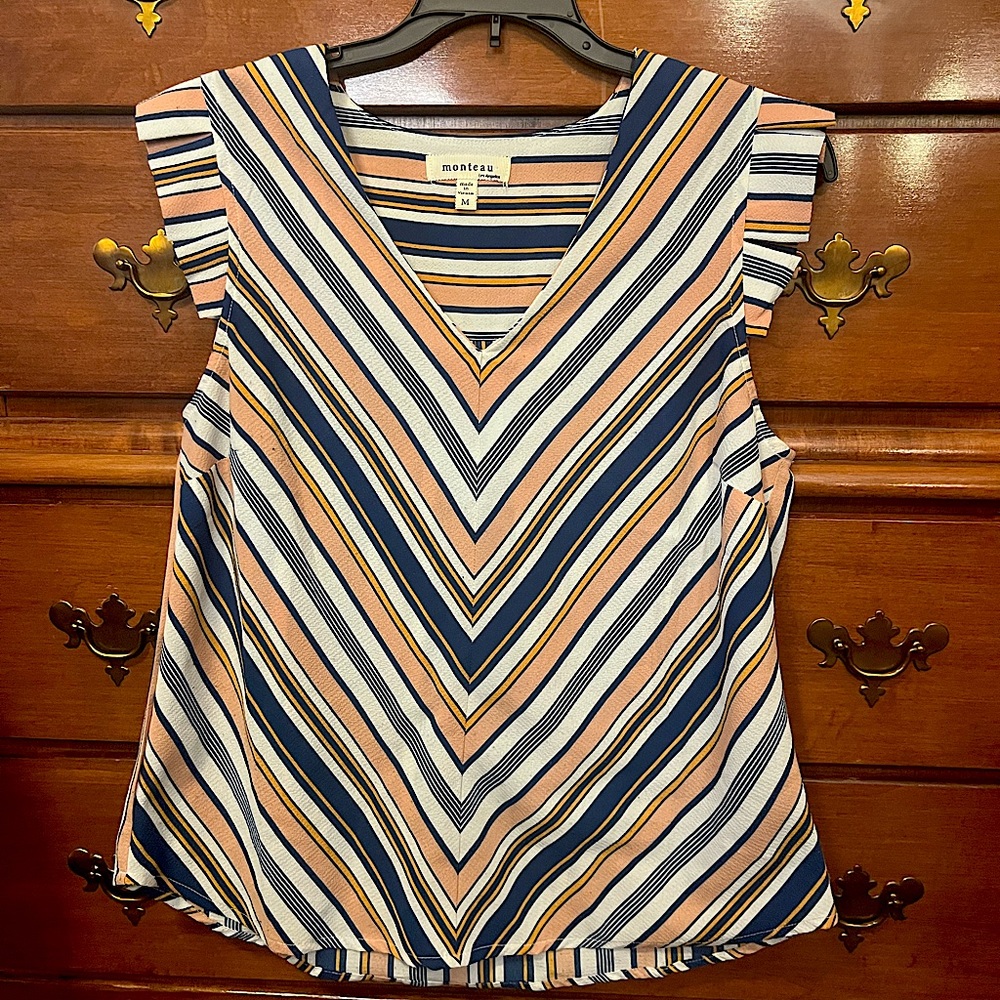 Monteau V-neck blouse